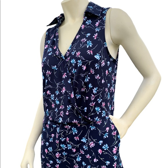 Nina Leonard Surplice Neckline Jumpsuit Size L - Picture 3 of 13